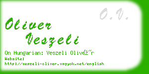 oliver veszeli business card